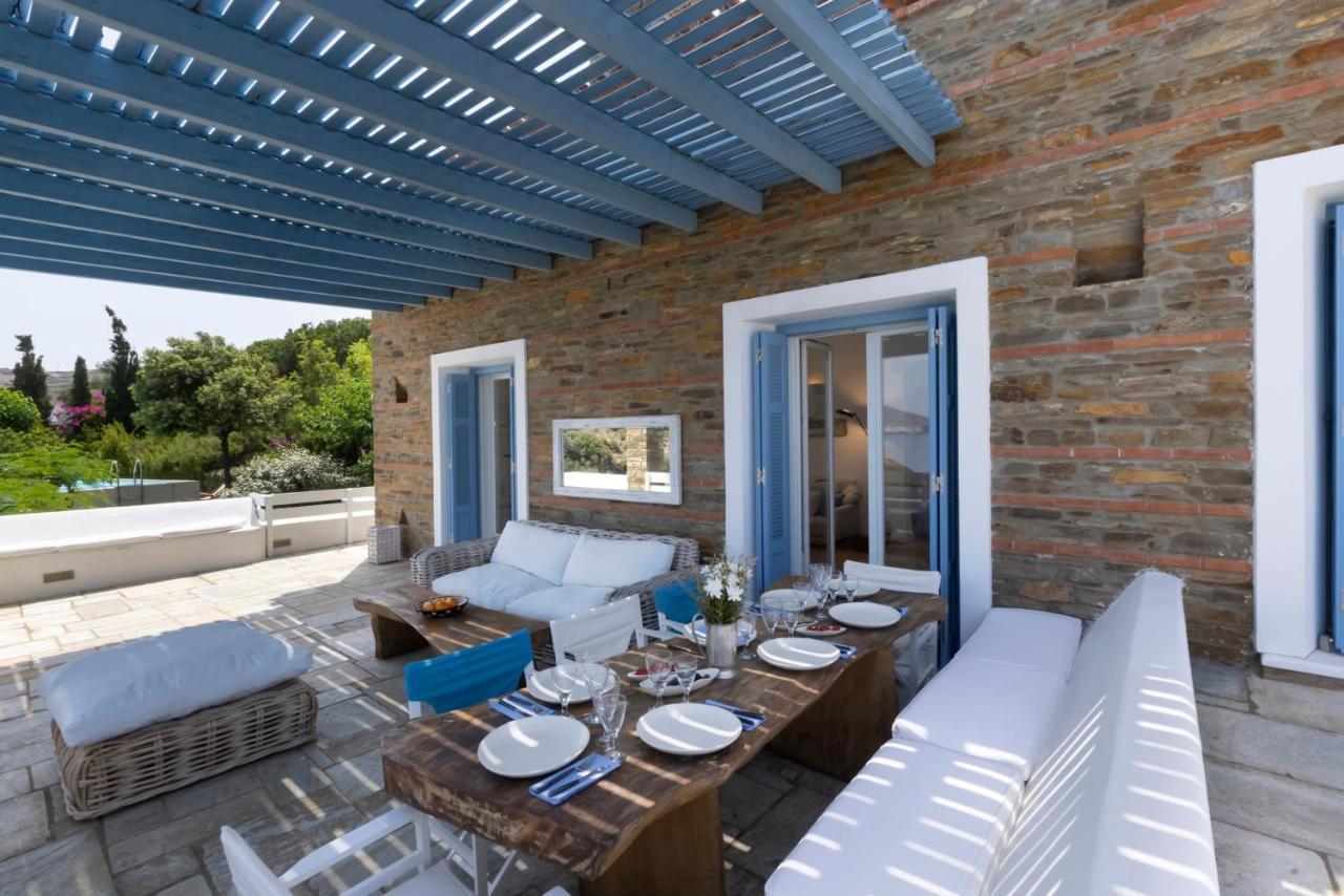 Luxury Villa By The Beach Steniaí Extérieur photo